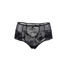 Tanga sexy noir à laçage