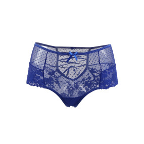 Tanga sexy bleu à laçage