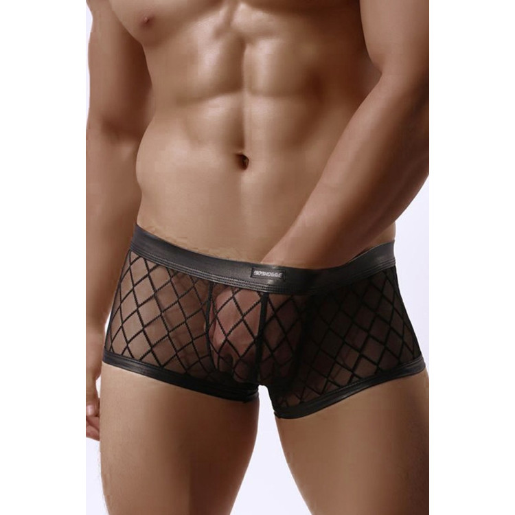 Boxer noir transparent