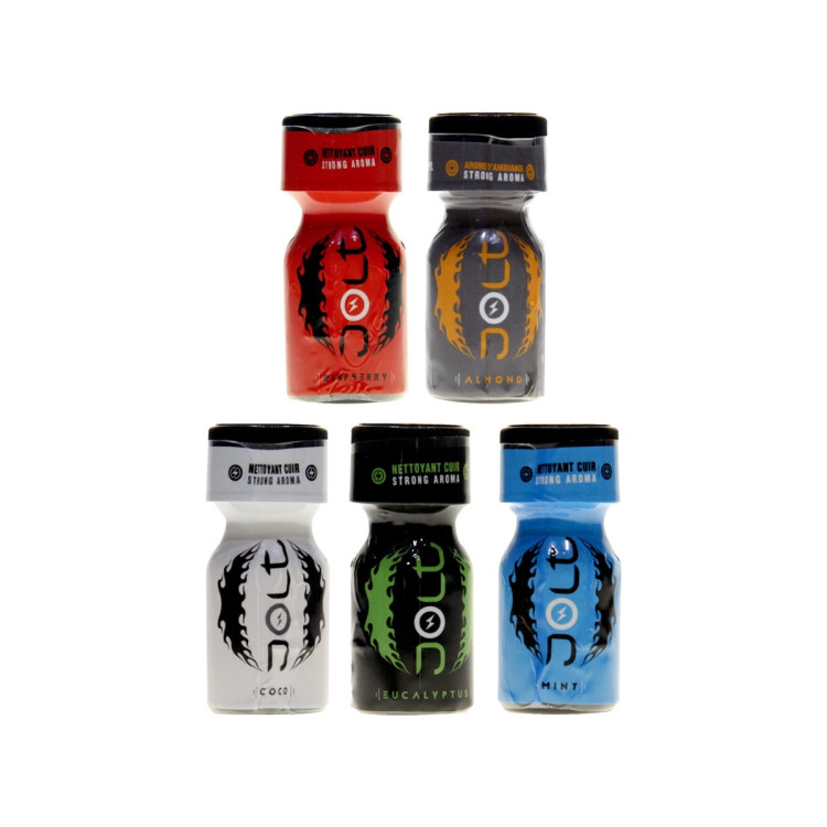 Pack 5 poppers parfumés Jolt 10ml