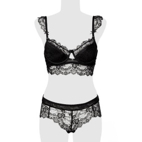 Ensemble culotte et balconnet dentelle - Grey Velvet