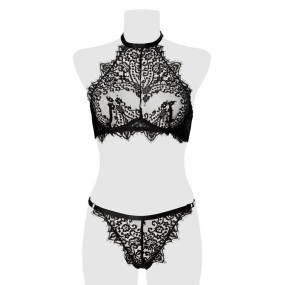 Ensemble bustier et string dentelle - Grey Velvet