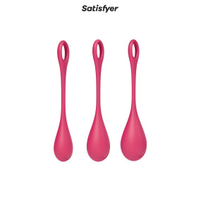 Kit d'entrainement pelvien Yoni Power 1 Rouge - Satisfyer