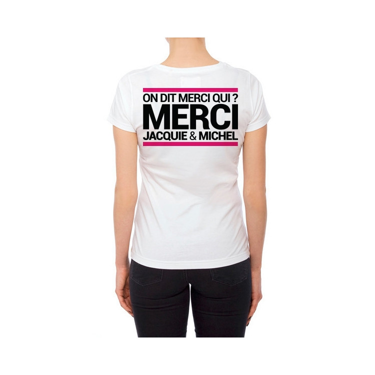 Tee-shirt  J&M blanc - spécial  femme