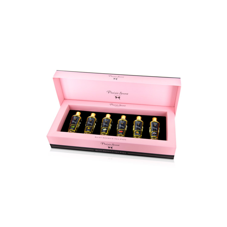 Coffret 6 huiles de massage sèches - Plaisir Secret