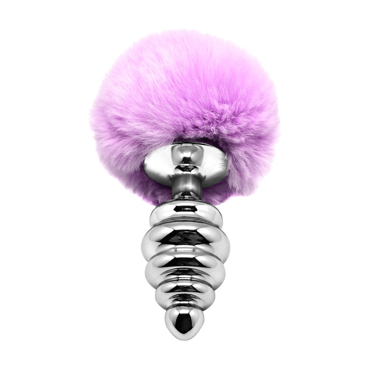 Plug métal Fluffy Twist L mauve - Alive