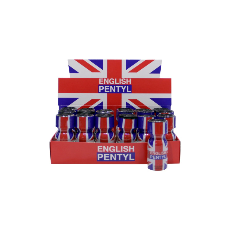 Box 18 poppers English Pentyl 15ml