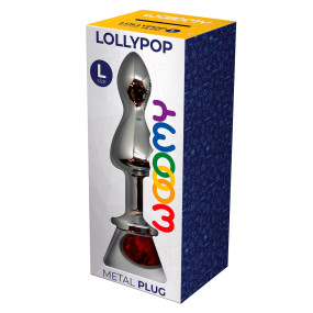 Plug bijou Lollypop rouge L - Wooomy