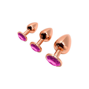 Plug bijou Tralalo rose L - Wooomy