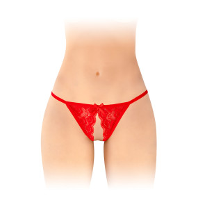 Culotte ouverte Zoé rouge - Fashion Secret