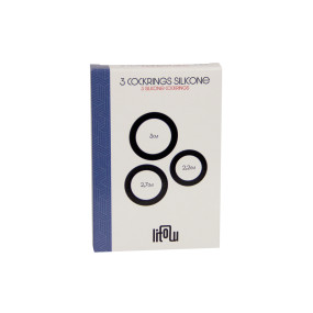 Set 3 cockrings silicone - Litolu