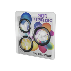 Kit 3 cockrings Sensual Pleasure Rings - Alive